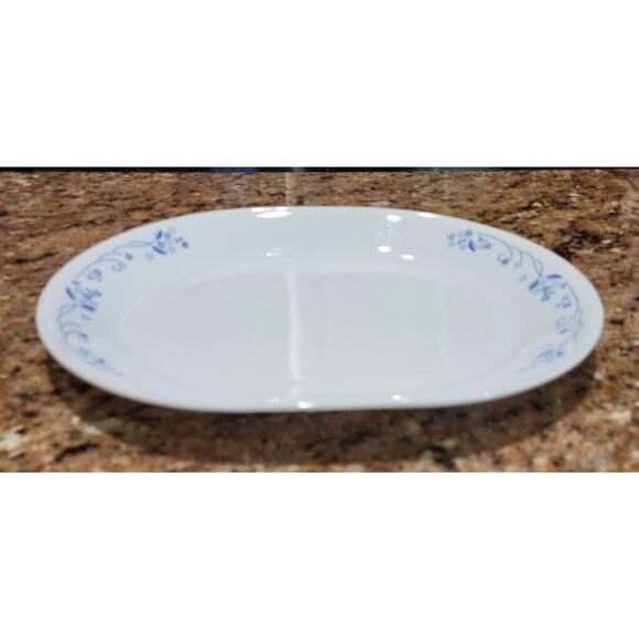Corelle Provincial Blue Platter 12 1/4" Meat Platter Vintage - Picture 4 of 11